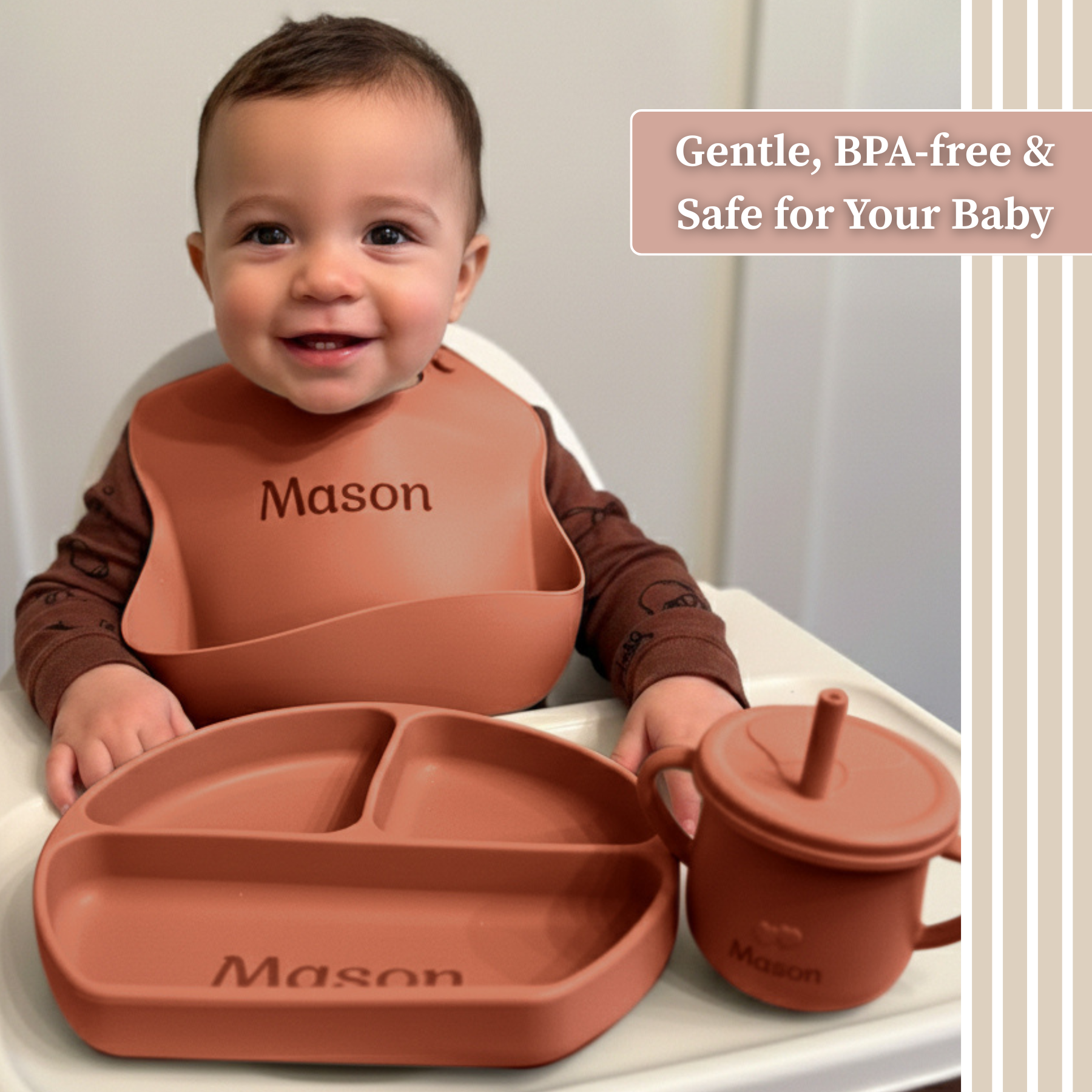 Noah + Nori™ Personalized Baby Feeding Set